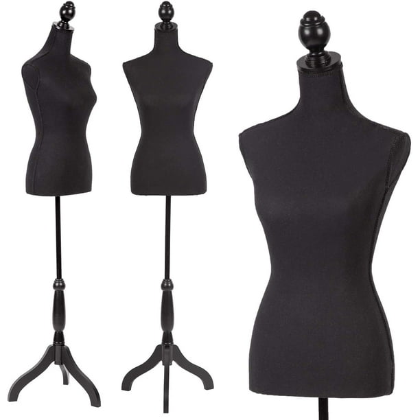 Female Mannequin Torsos 1 Stand Lot of 3 Flesh Women's Body Forms w/3 Hangers